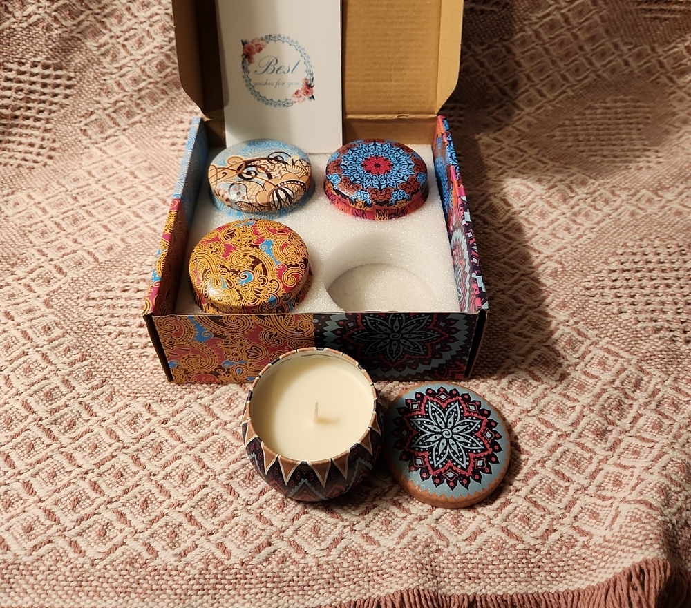Gift Set Box Of 4 Candles